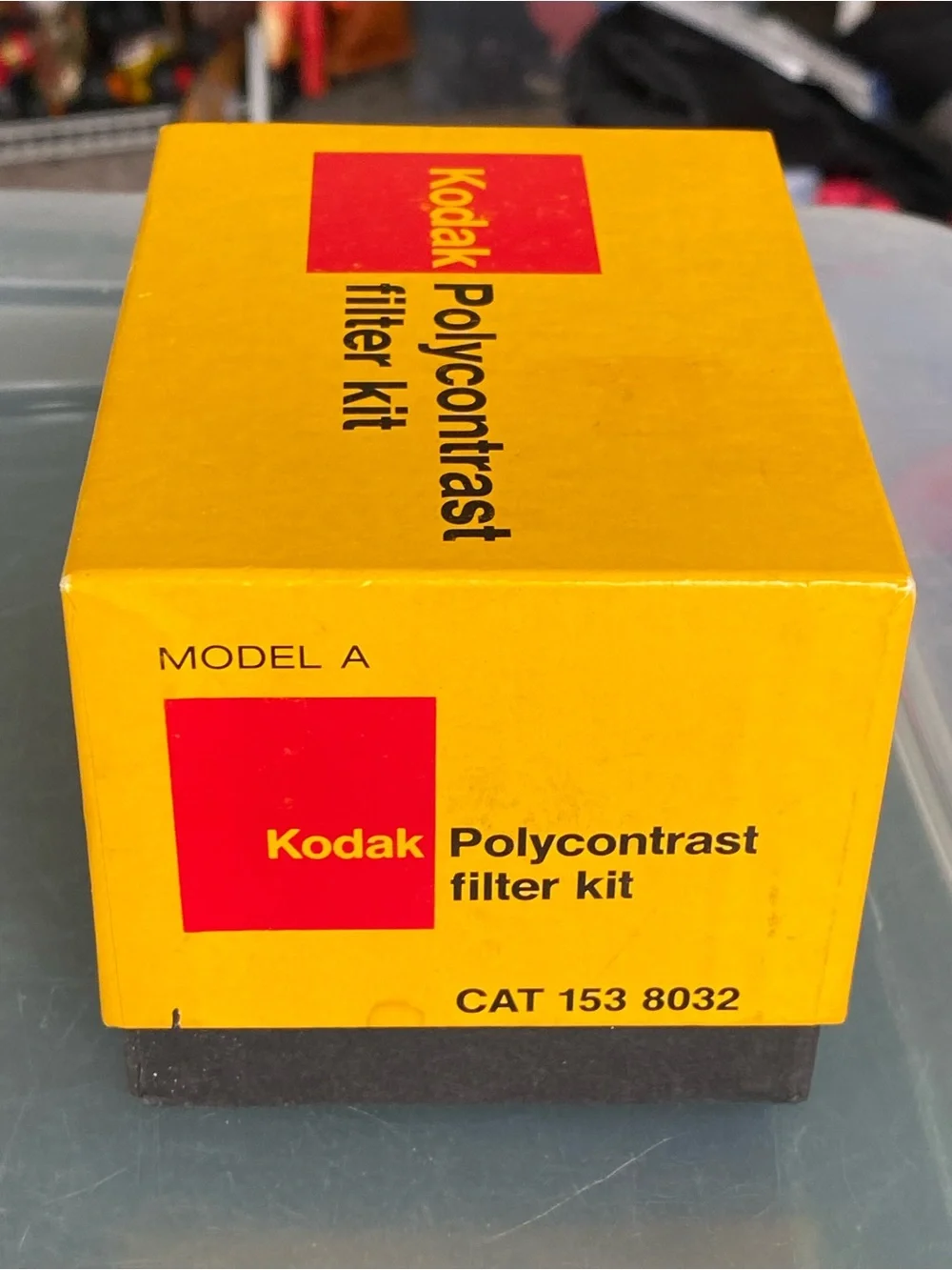 Kodak Polycontrast Filter Kit Model A Darkroom Set w/ Holder & Box Vintage
